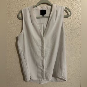 Alex Marie Button Down Sleeveless Blouse